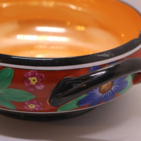 Beautiful Noritake Morimura Hand-Painted 7" Handled Bowl Made in Japan - Picture 6 of 9